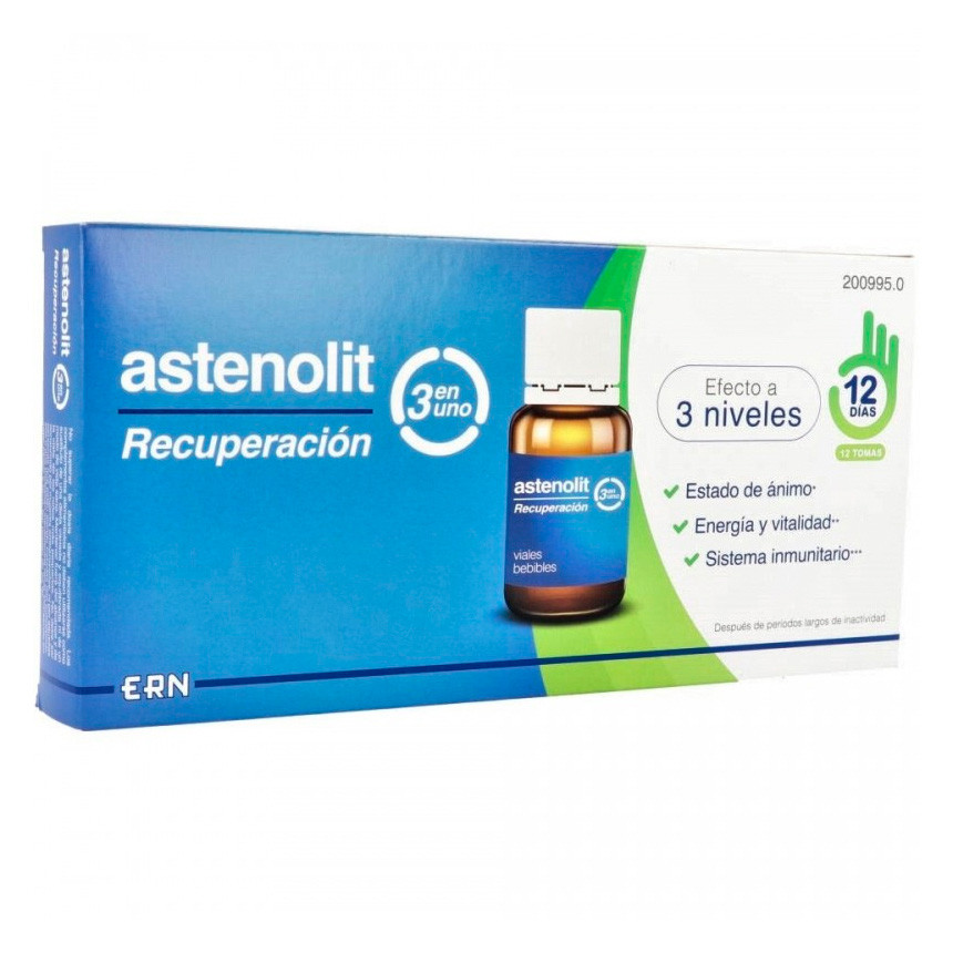 Imagen de ERN Astenolit Recuerpación  para el cansancio y la fatiga 12 viales de 10ml